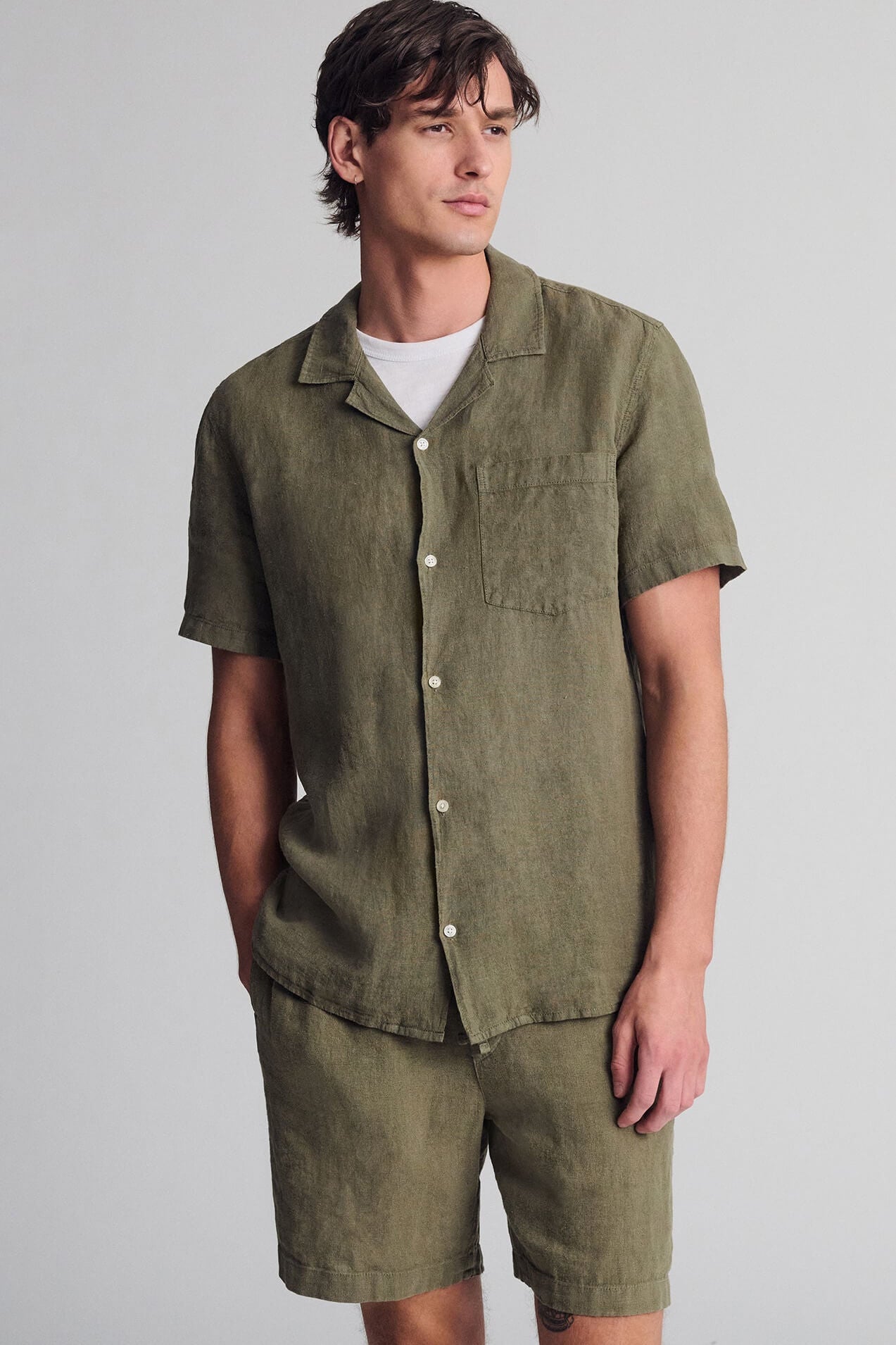 Mavi linen pocket shorts in kalamata