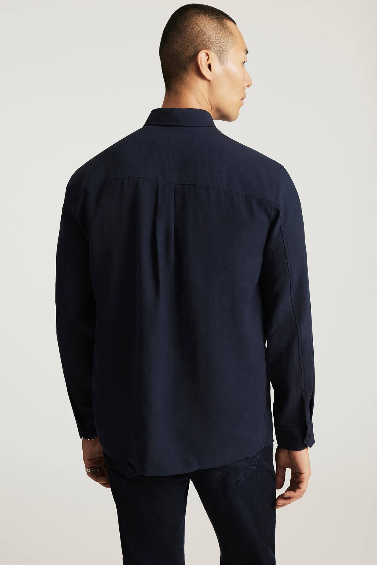 Mavi Long Sleeve button up shirt in total eclipse