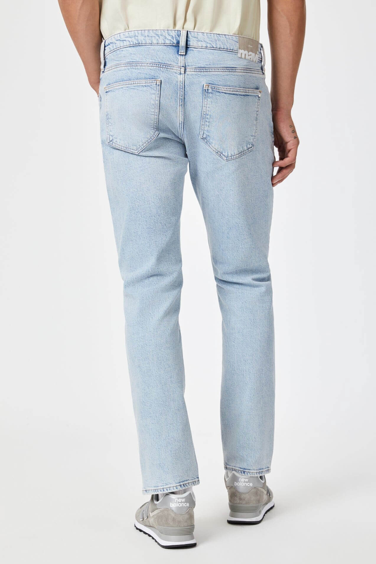 Mavi Marcus slim straight leg in bleached blue