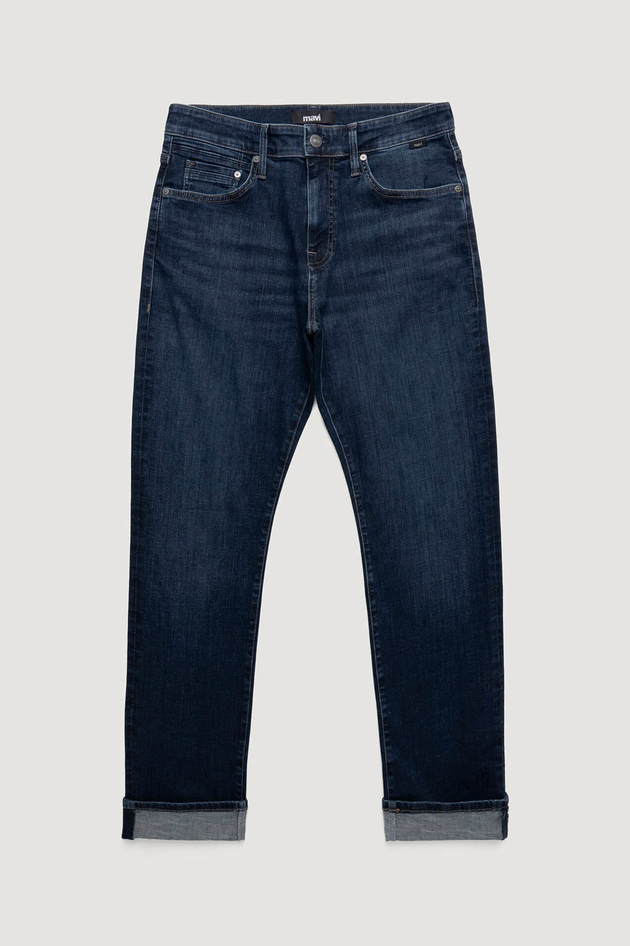 Mavi Matt Relaxed Jeans in dark brushed vintage