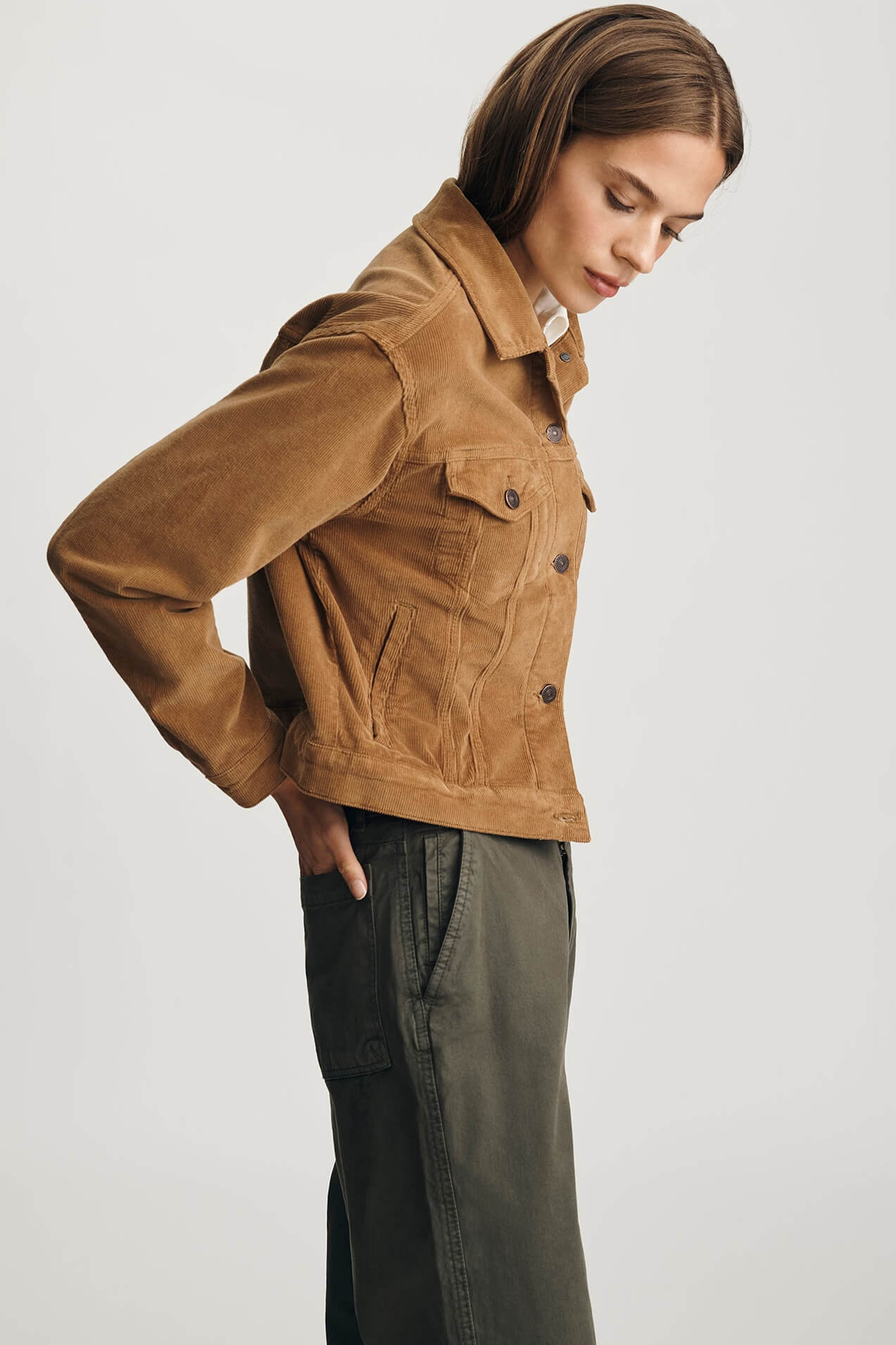 Mavi Megi Corduroy Jacket in camel