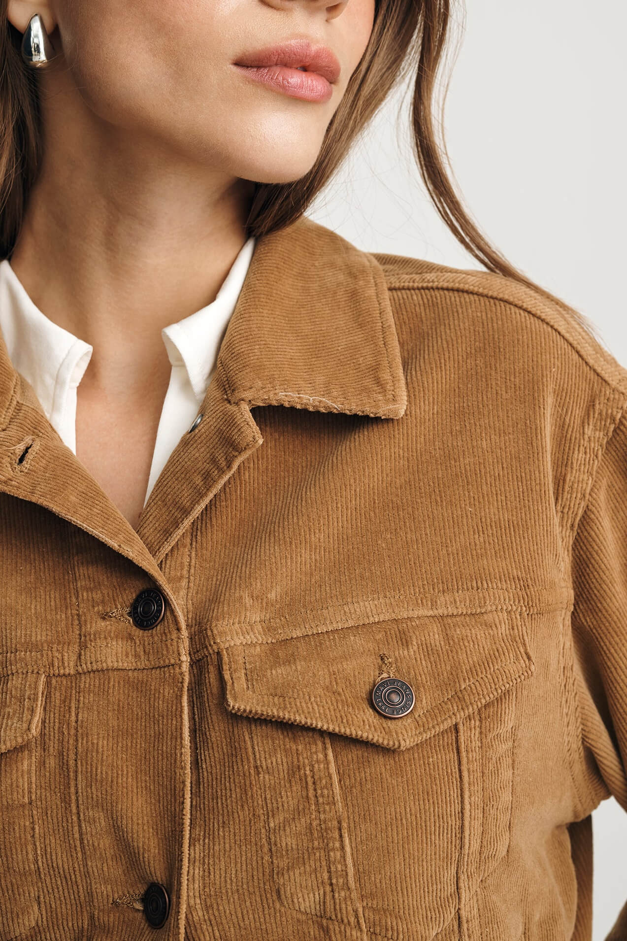 Mavi Megi Corduroy Jacket in camel