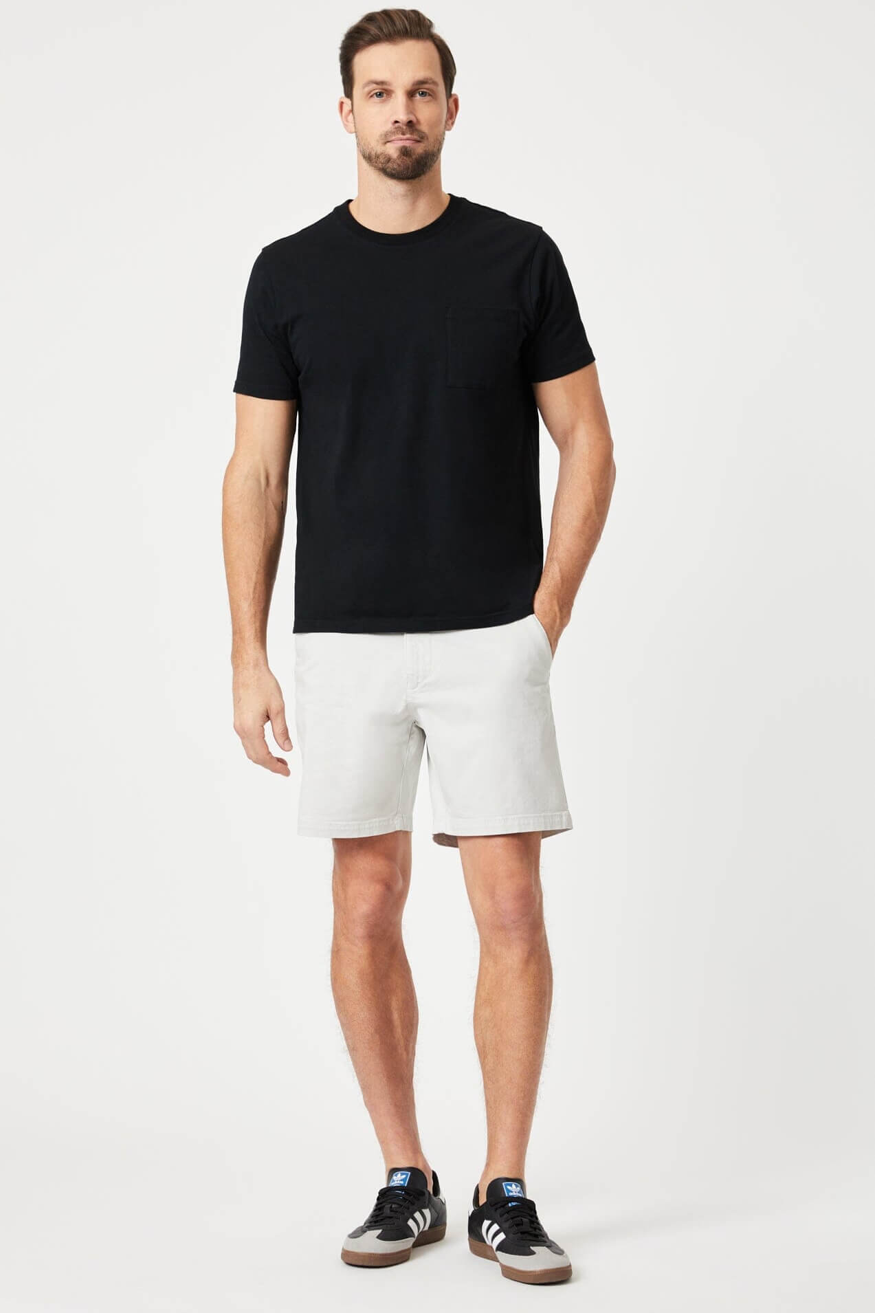 Mavi Jeans nate shorts in oyster mushroom twill