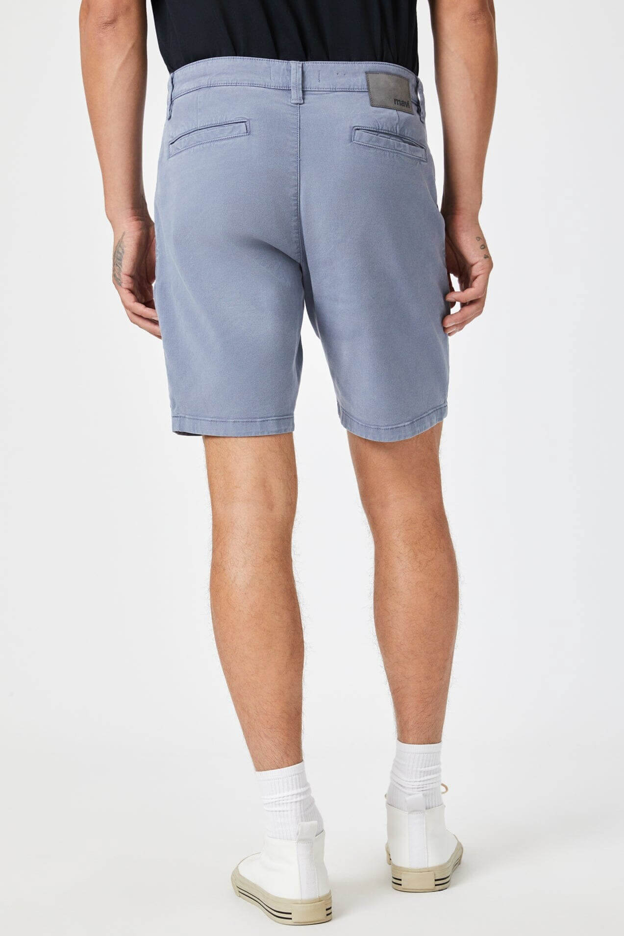 Mavi Jeans Noah 9" inseam shorts in flint stone luxe twill