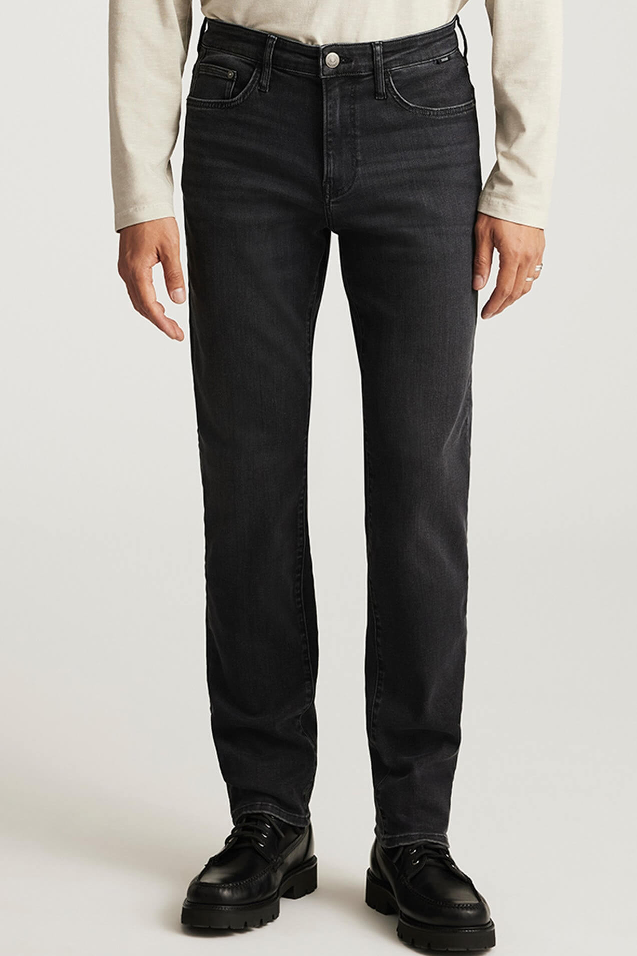 Mavi Jeans Steve Athletic Fit in dark smoke supermove