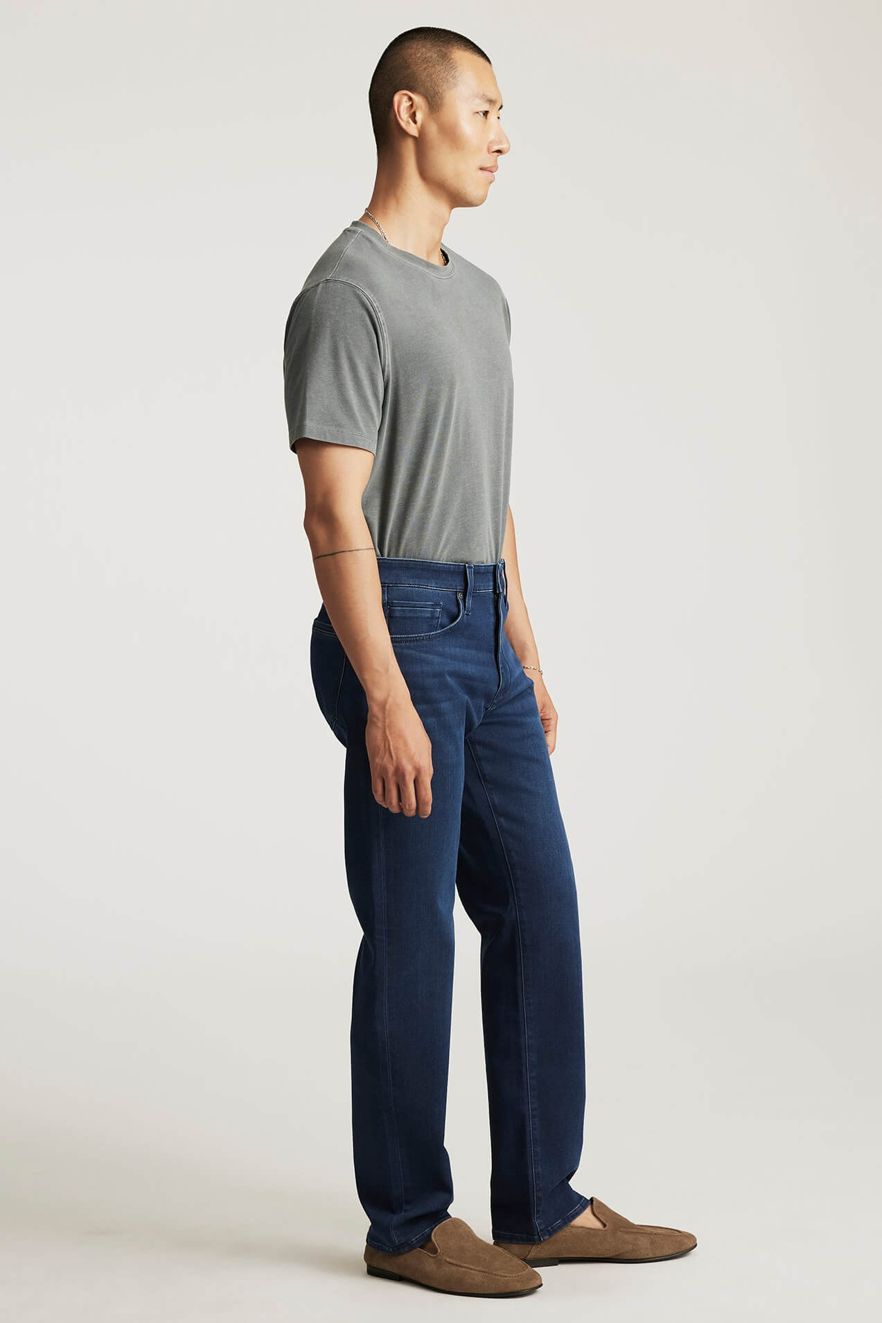 Mavi Zach Straight Leg in dark athletic