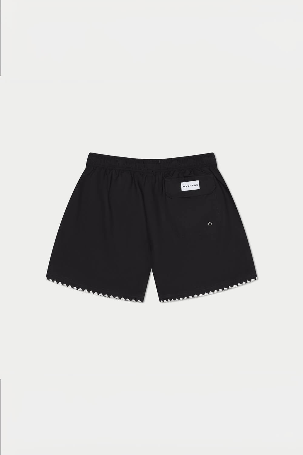 Mavrans black stitch swim short