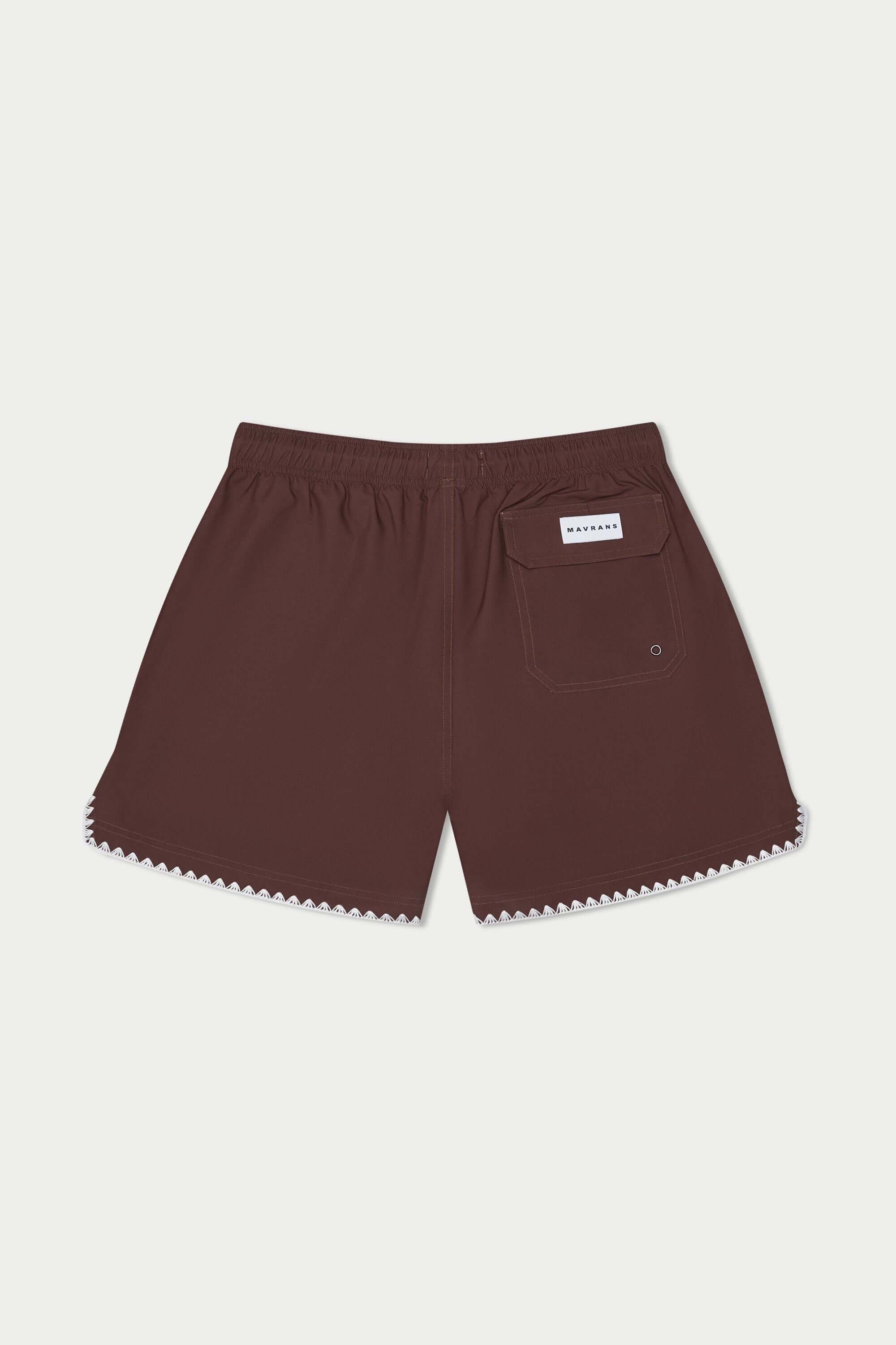 Mavrans brown stitch weekend short