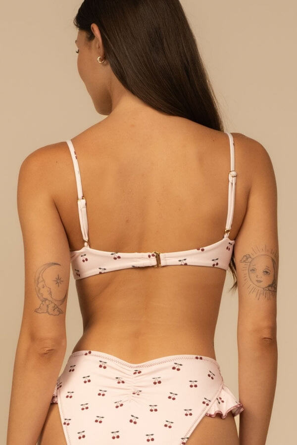 Montce Swim Lena Top in cherries