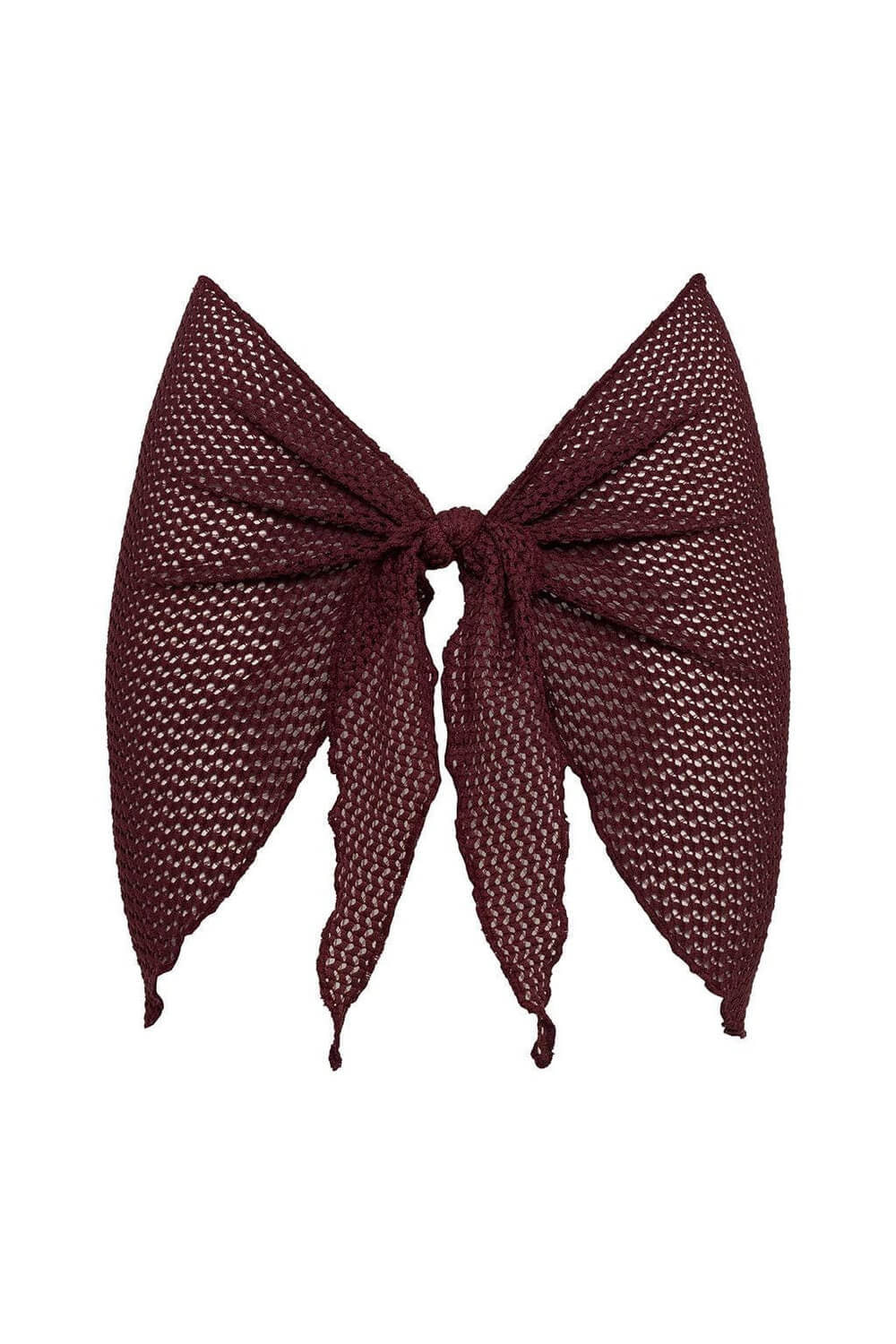 Montce Sarong in maroon crochet