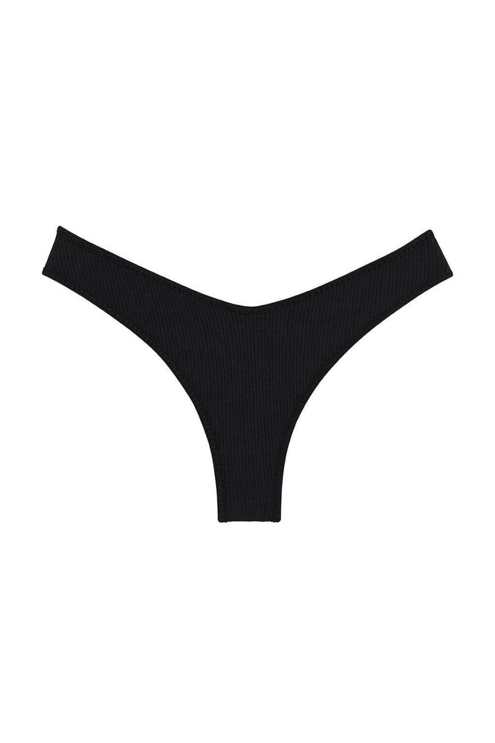 Montce Swim lulu bottom in black rib