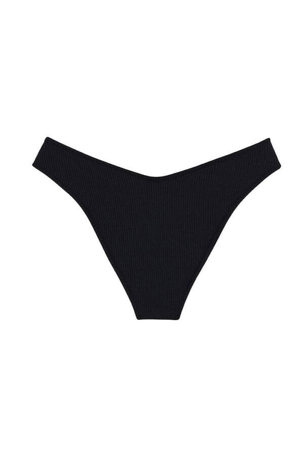 Montce Swim lulu bottom in black rib