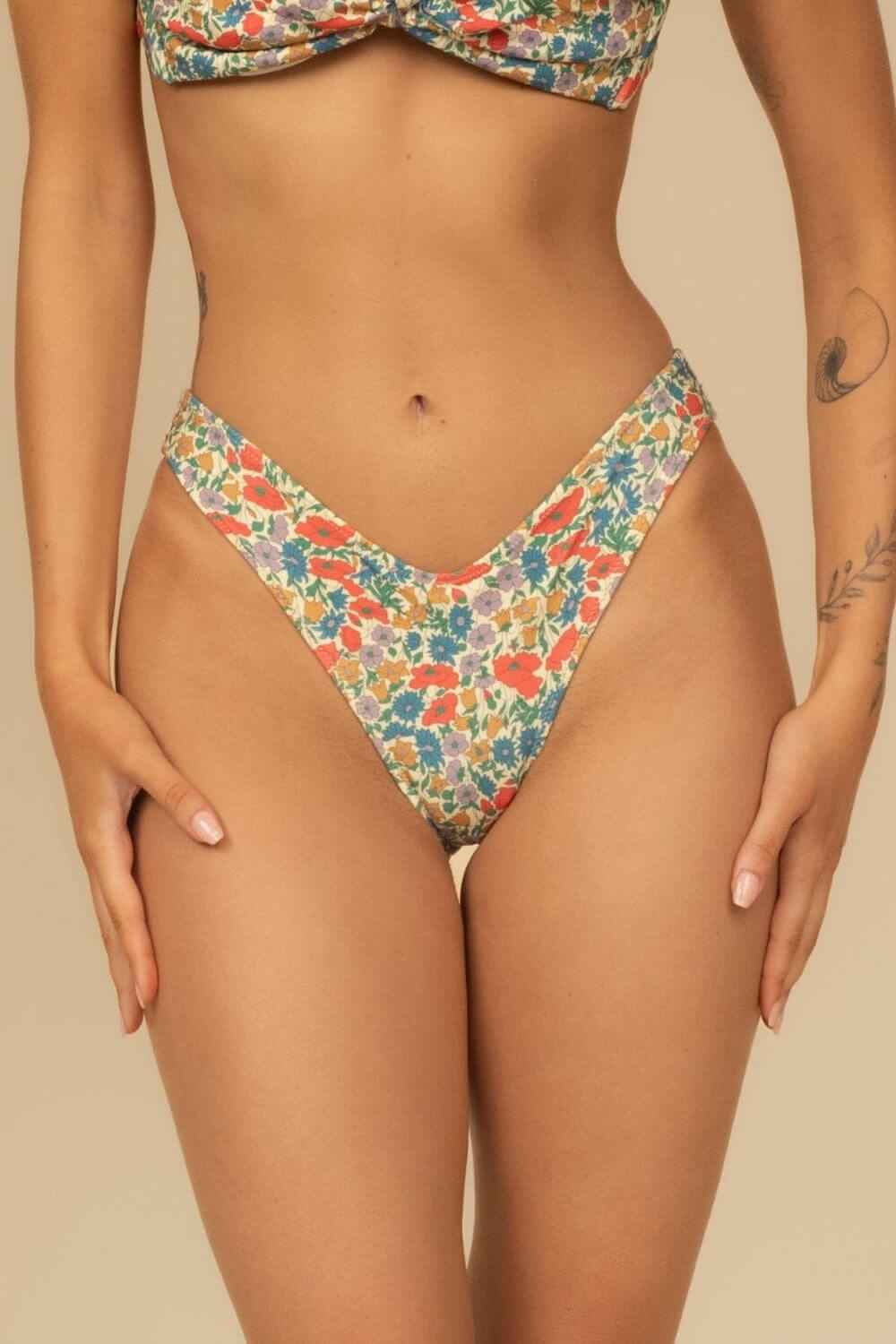 Lulu Zig Zag Stitch Bikini Bottom