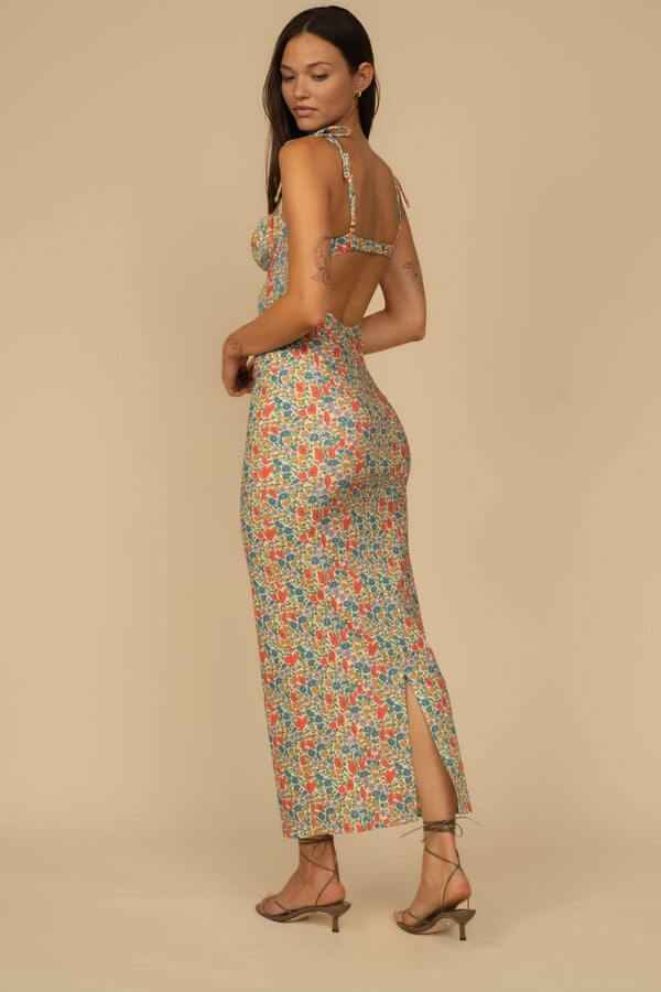 Petal Long Slip Dress