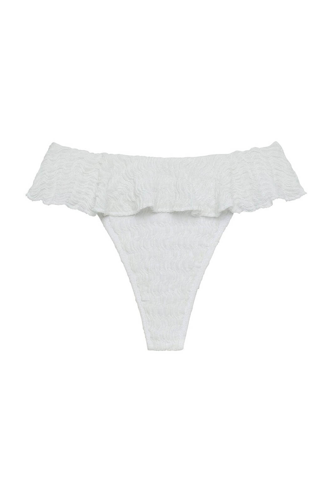 Montce tamarindo ruffle bikini bottom in seychelles