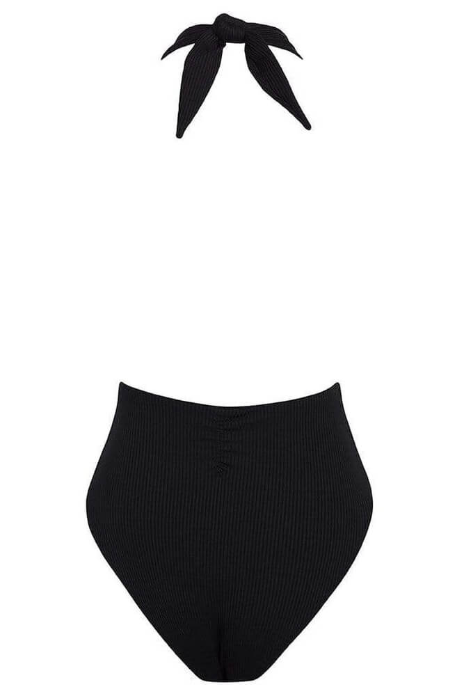 Montce tropez one piece in black rib