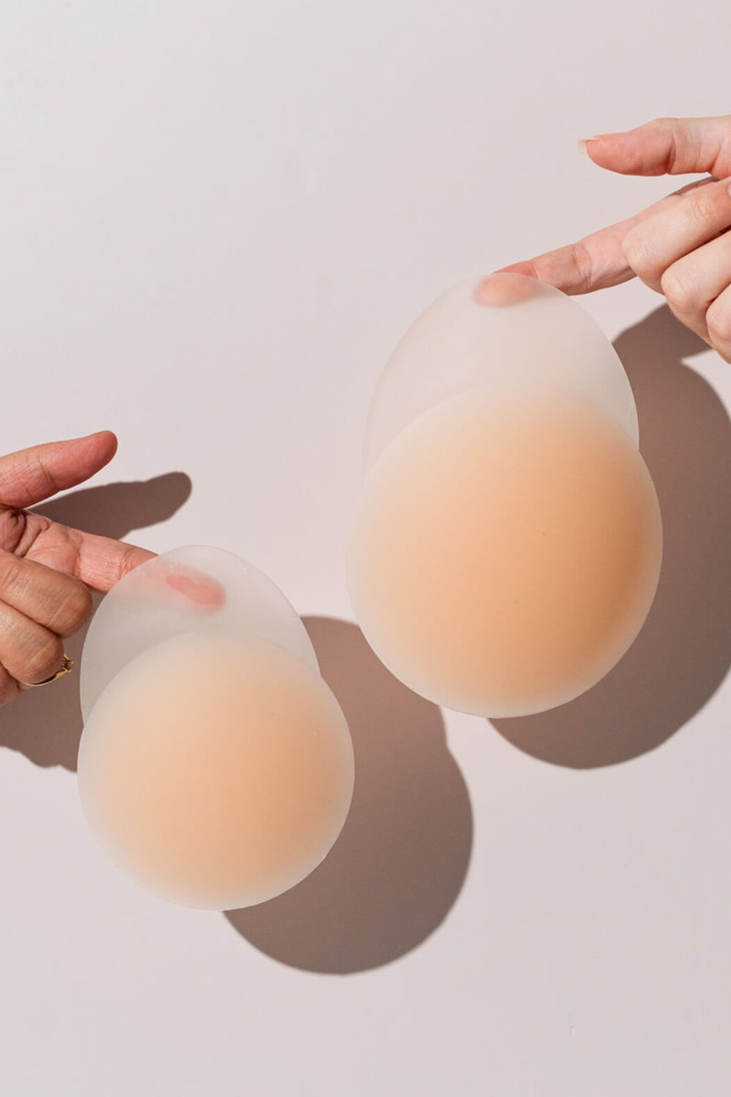 Nood no show extra lift nipple covers in buff