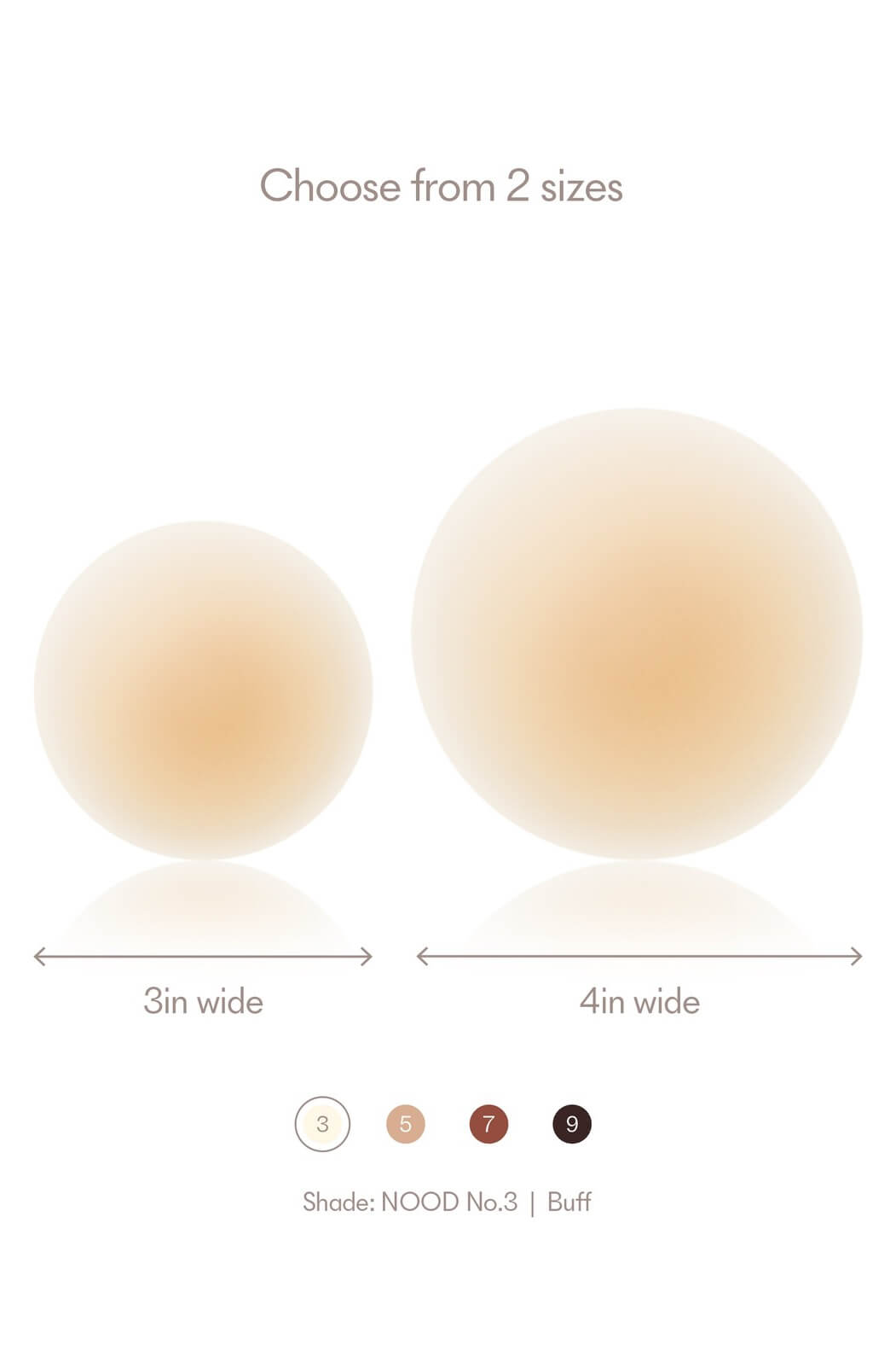 Noods No-Show nipple covers in buff