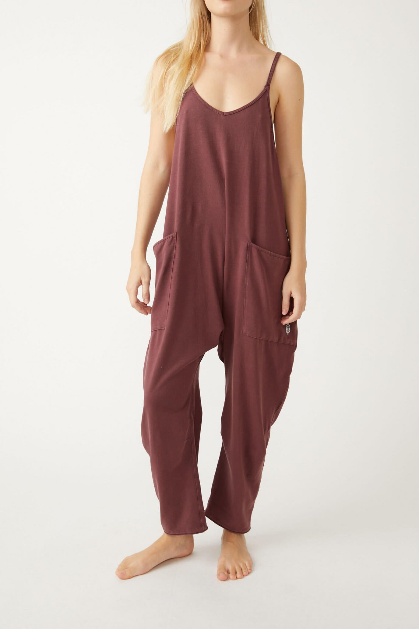 free people hot shot onesie pomegranate