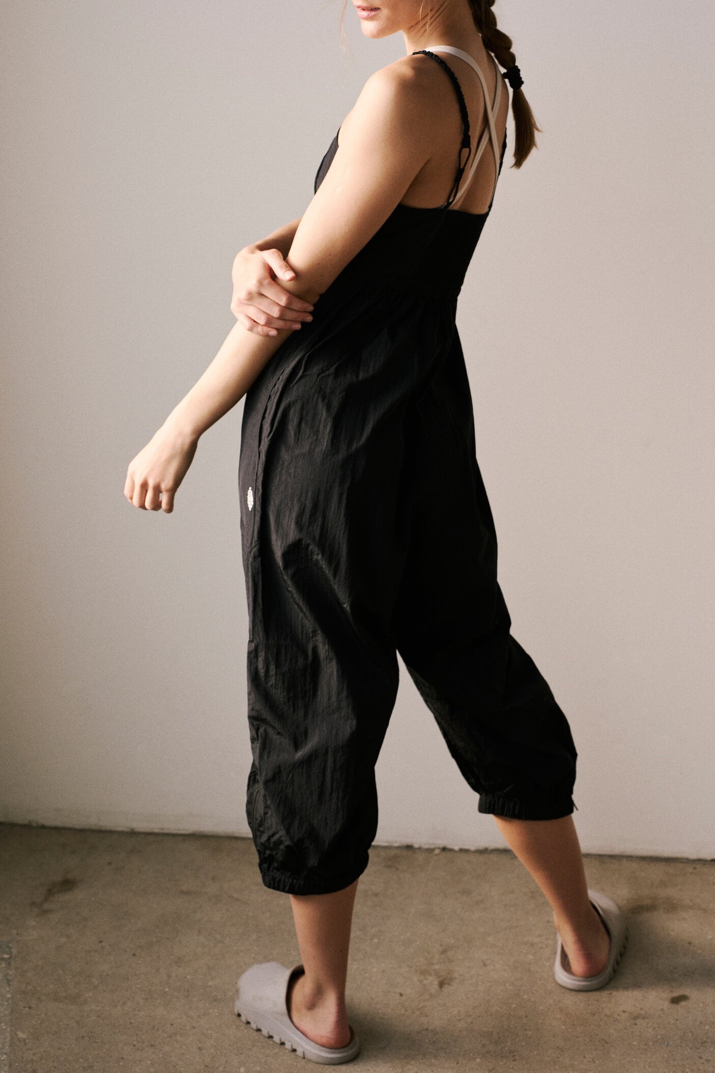 black harem pant ripstop onesie