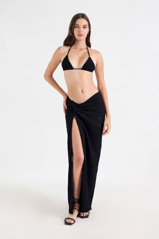 ONEONE Swim Siena long skirt in ink