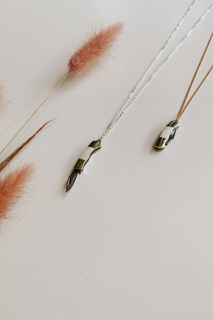 Oceanne Miniature pocket knife necklace