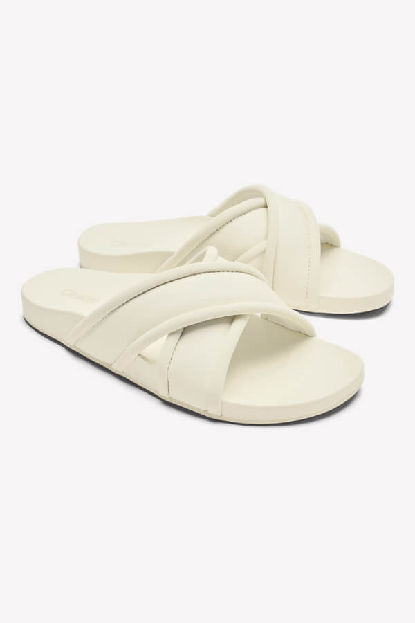 OluKai Ani Sandal in white sand