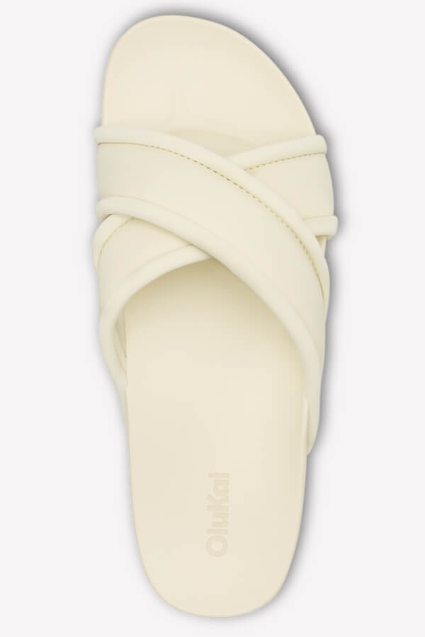 OluKai Ani Sandal in white sand