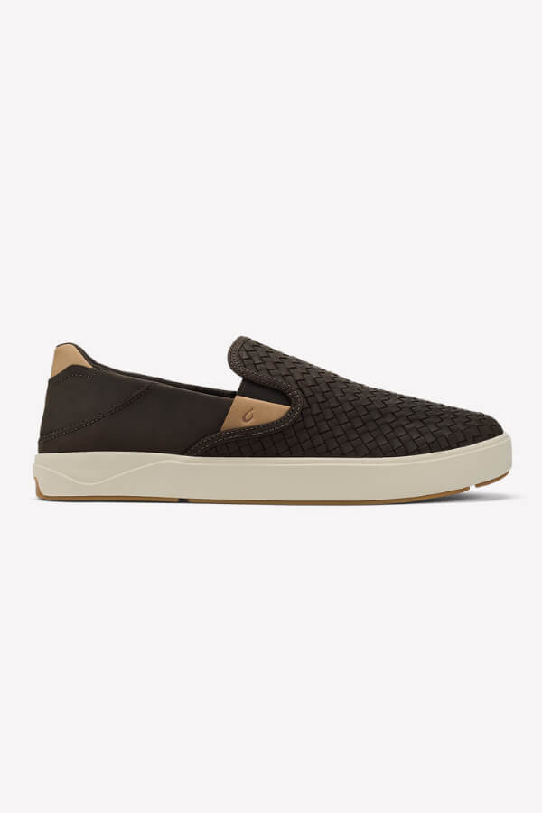 OluKai Laeahi Lauhala Shoe in dark java