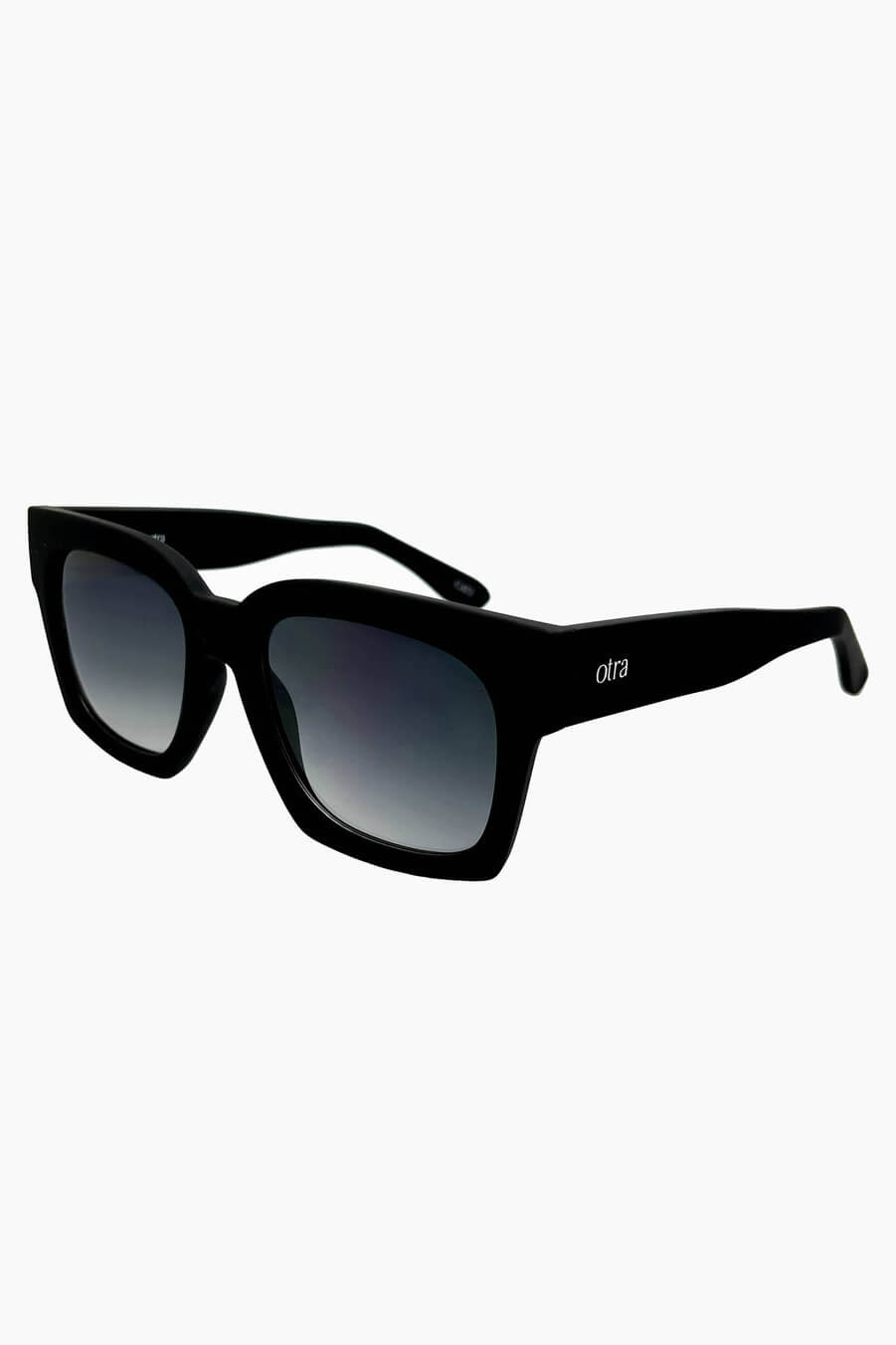 Otra eyewear alba sunglasses in black with smoke lenses