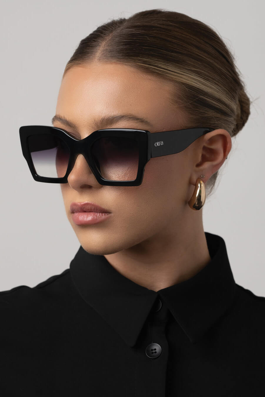 Otra Eyewear pipa sunglasses in black smoke