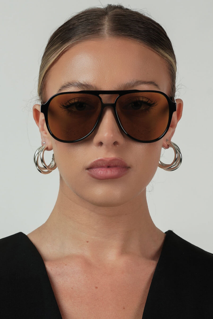 Otra Eyewear stevie sunglasses in black and olive