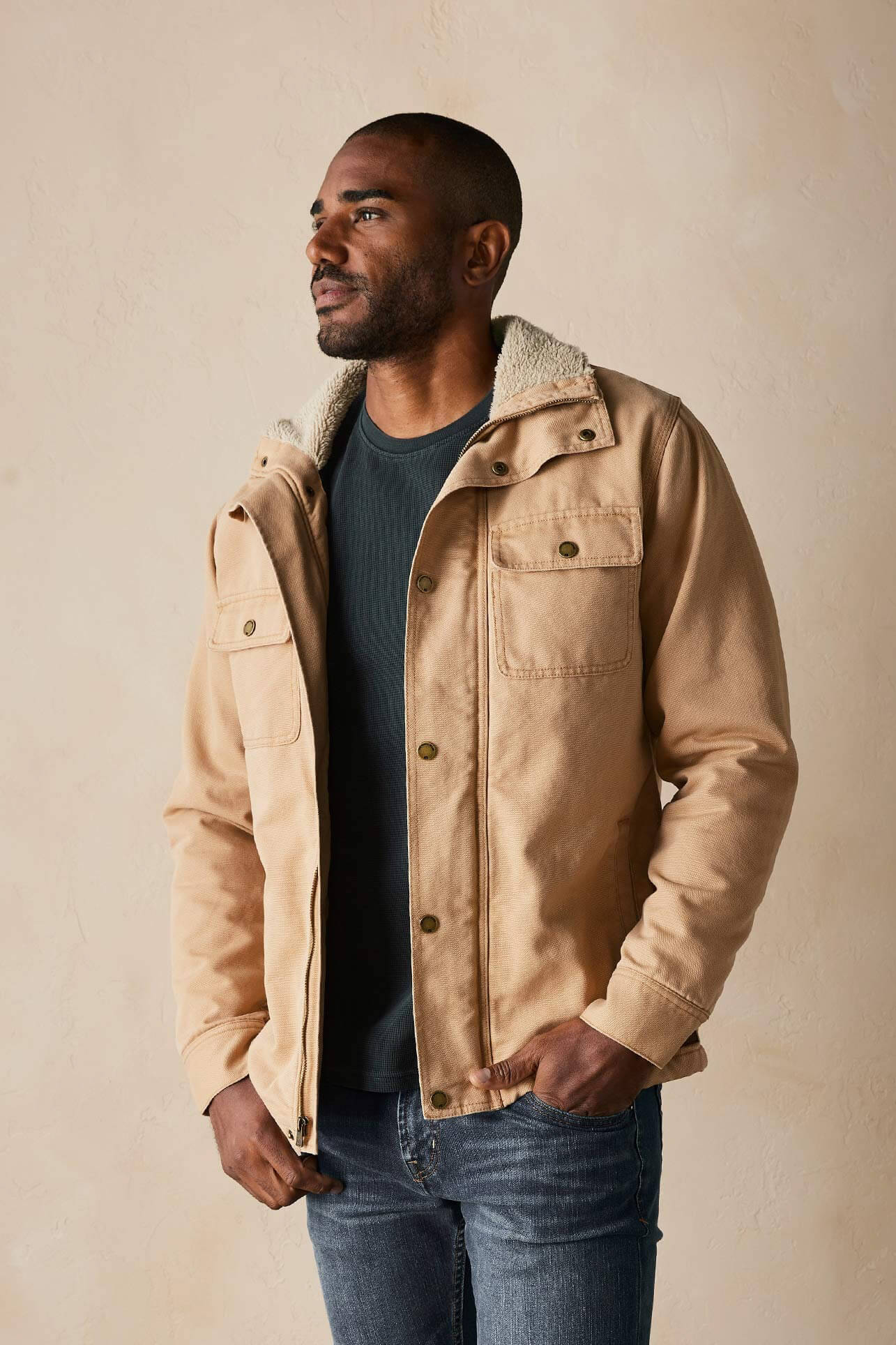 canvas chore coat for men