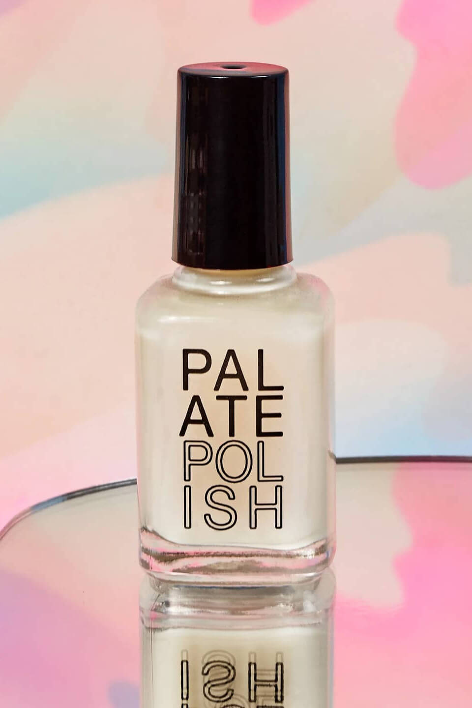 Palate nail polish in buttermilk base coat