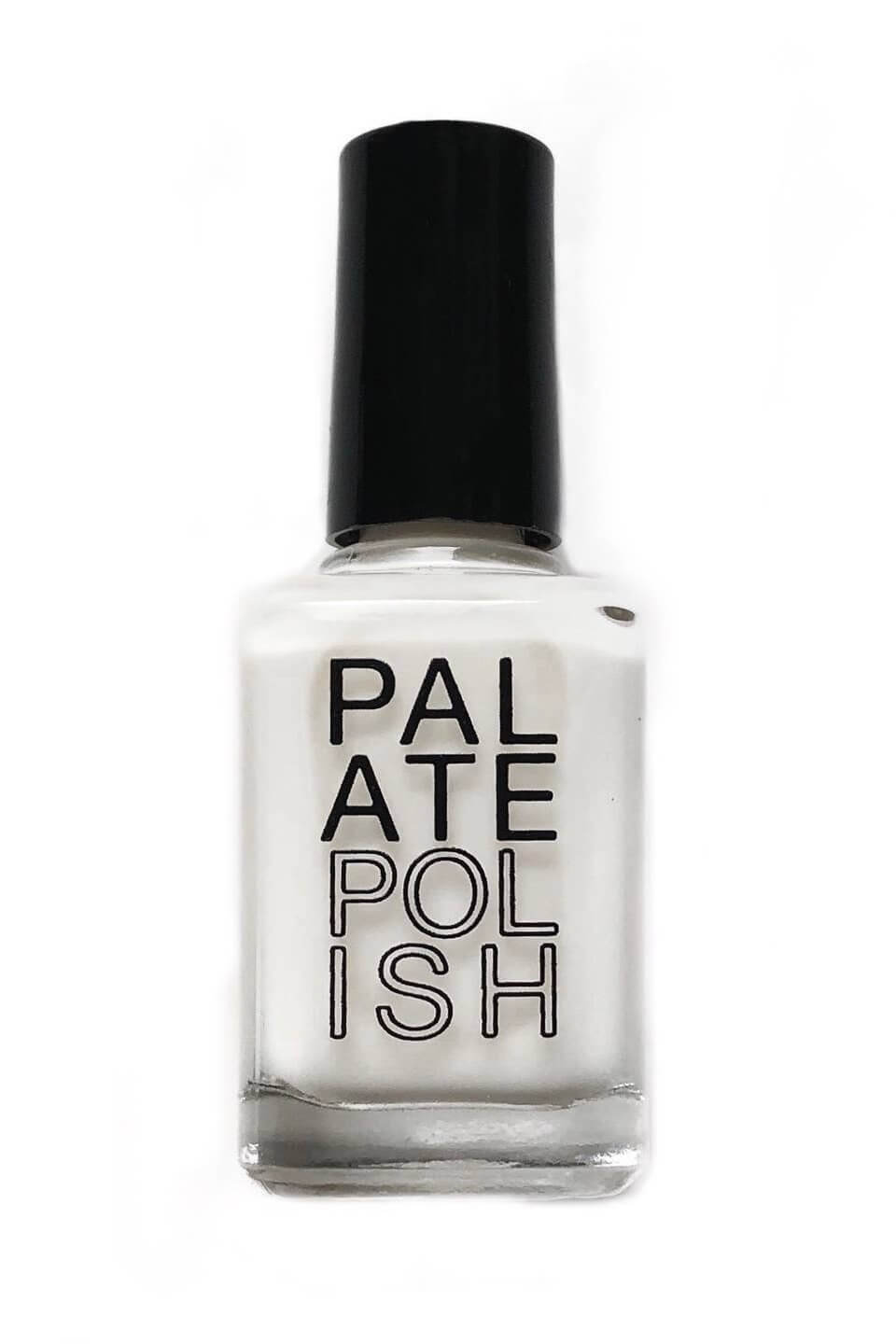 Palate nail polish in buttermilk base coat