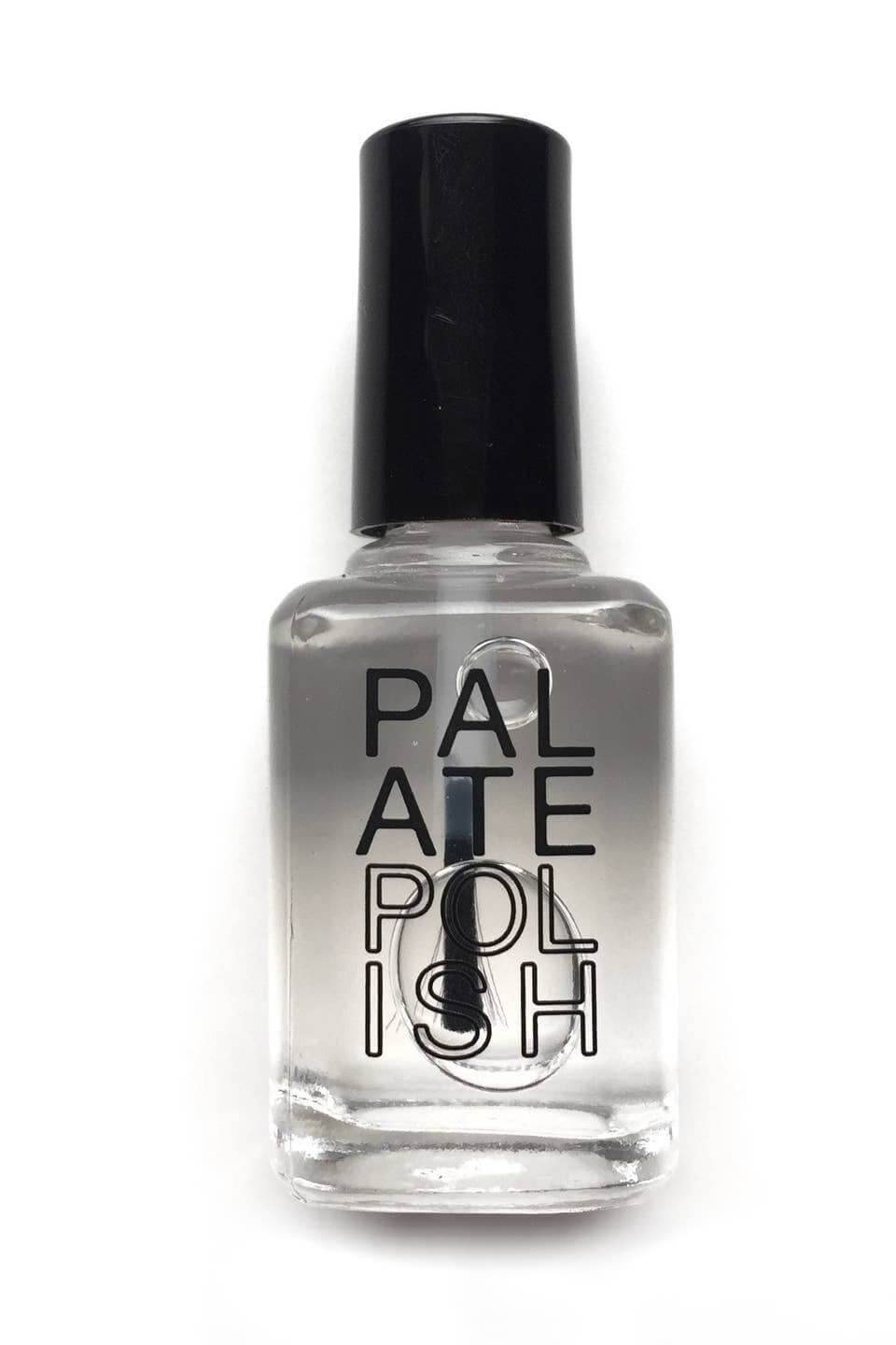 Palate nail polish in glaze top coat