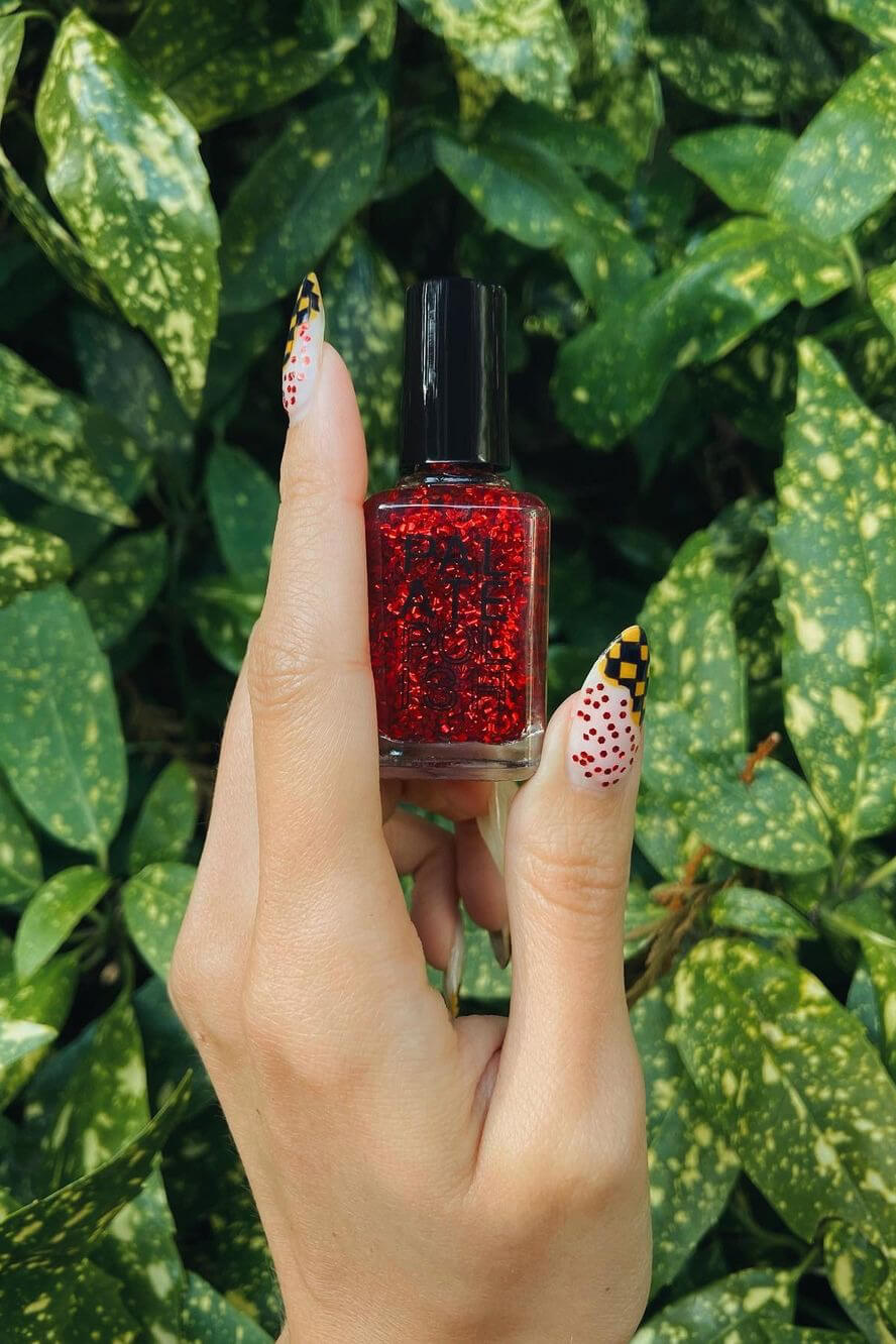 Palate nail polish in maraschino