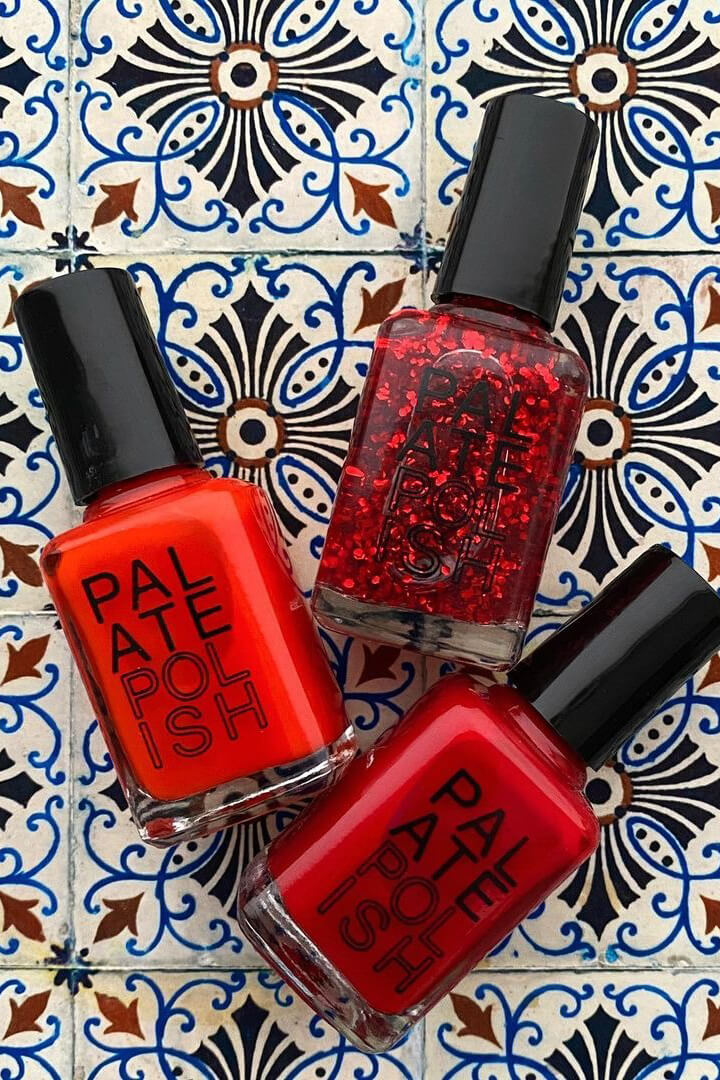 Palate nail polish in maraschino