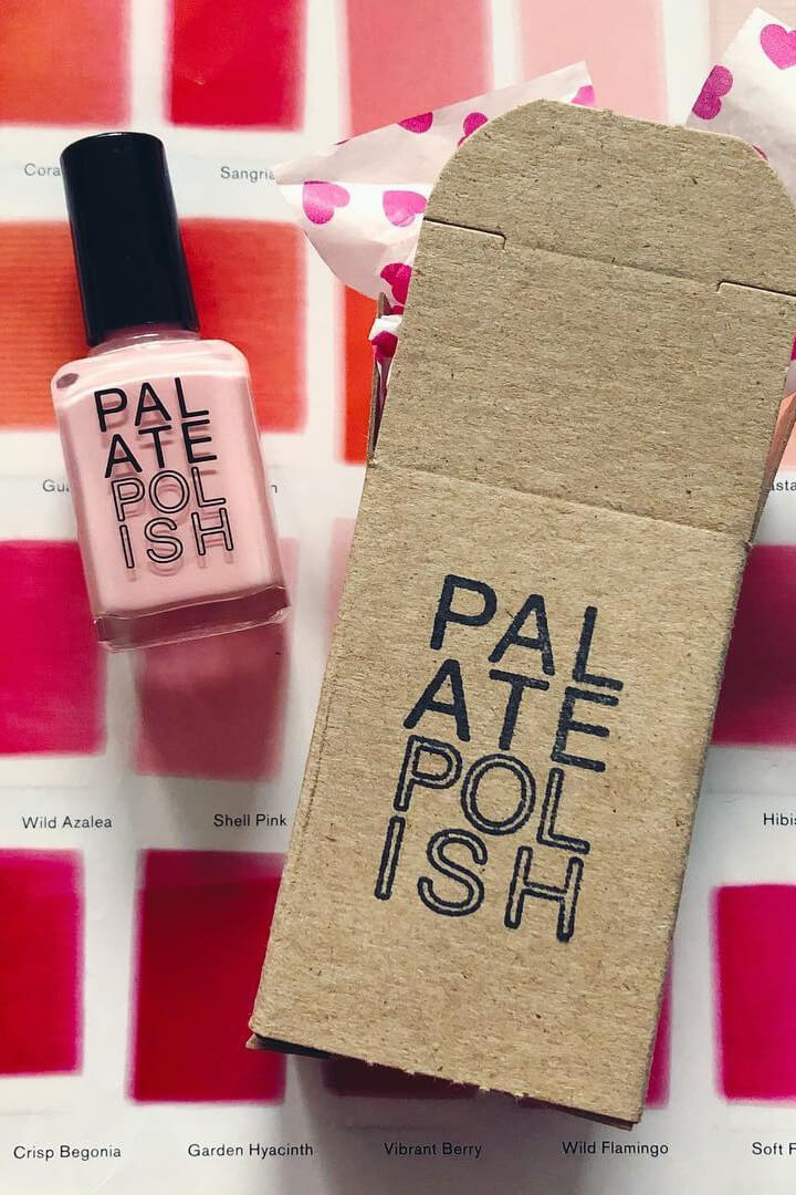 Palate nail polish in strawberry milk
