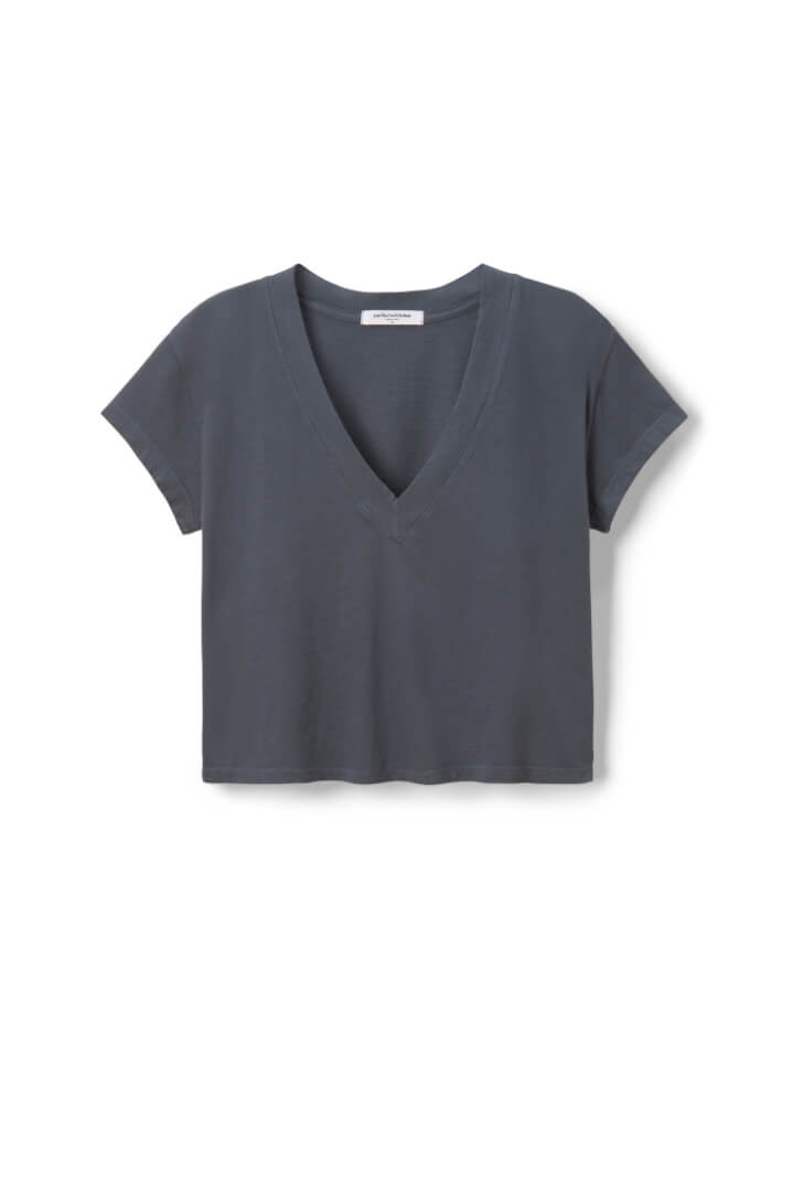 Perfect White Tee alanis cotton v neck in night