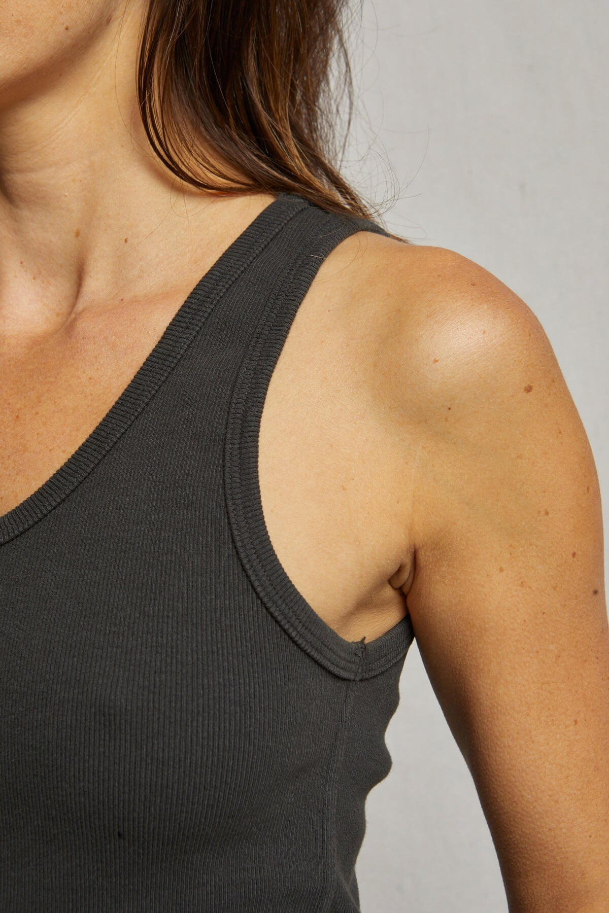 Perfect White Tee Blondie Tank in vintage black