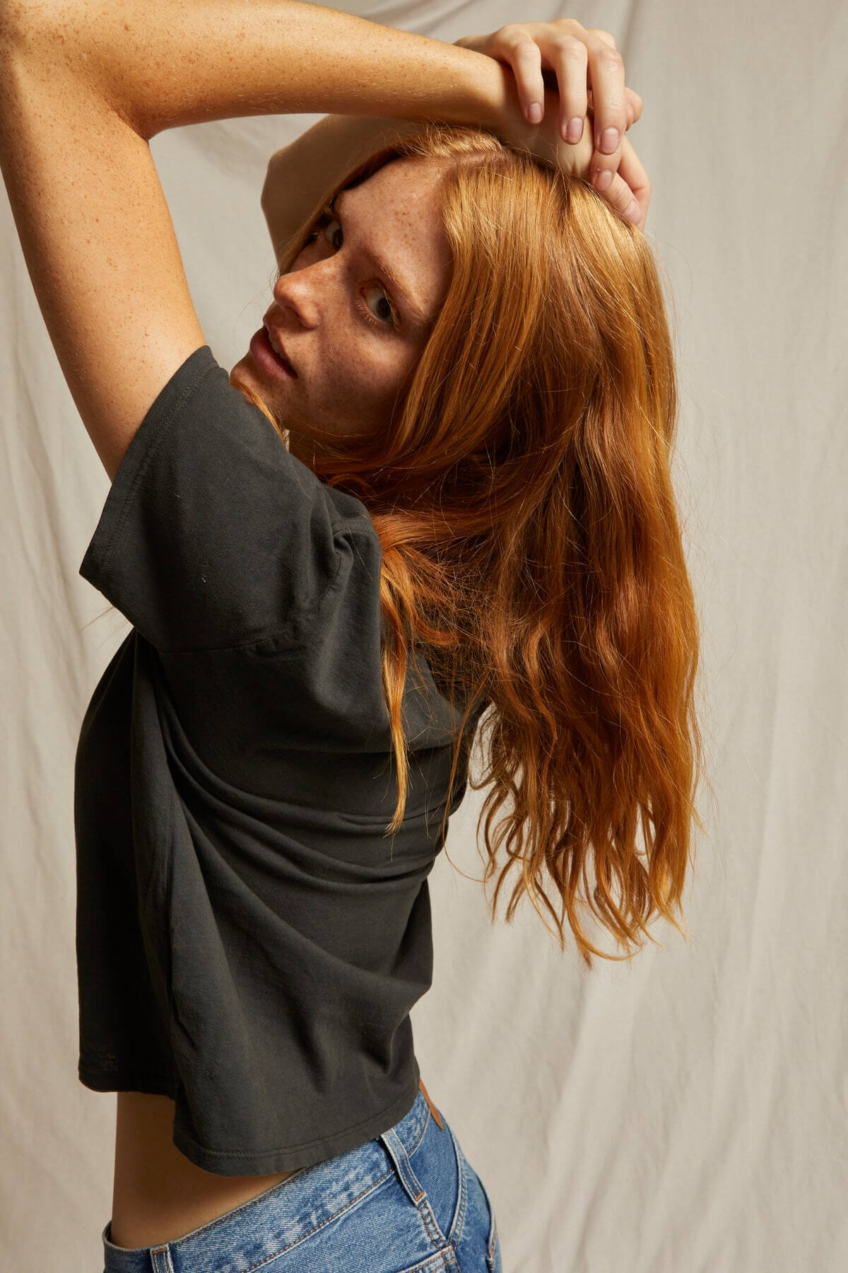 Perfect White Tee Harley boxy tee in vintage black