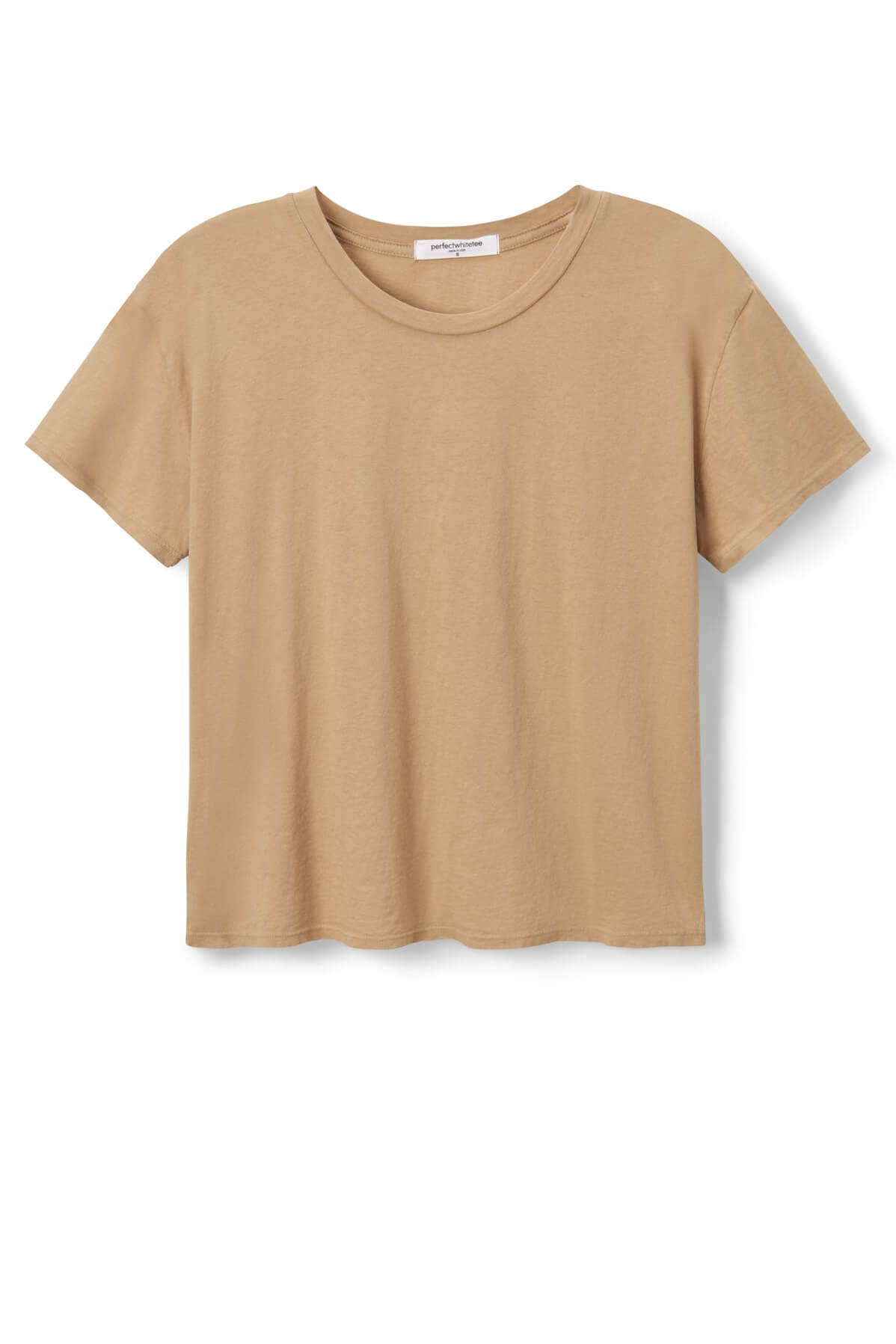 Perfect White Tee Harley Tee in suede