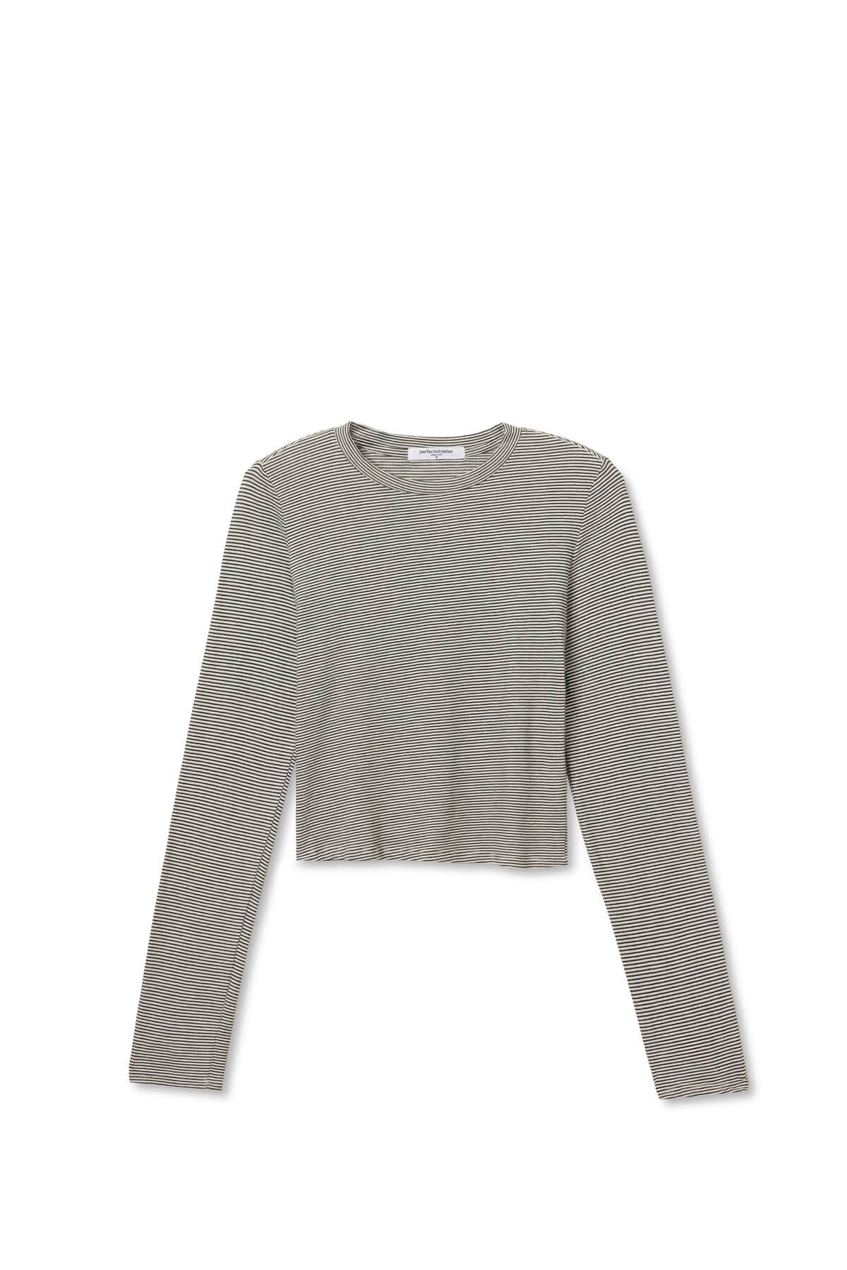 Jamie Stripe Cotton Crew Tee