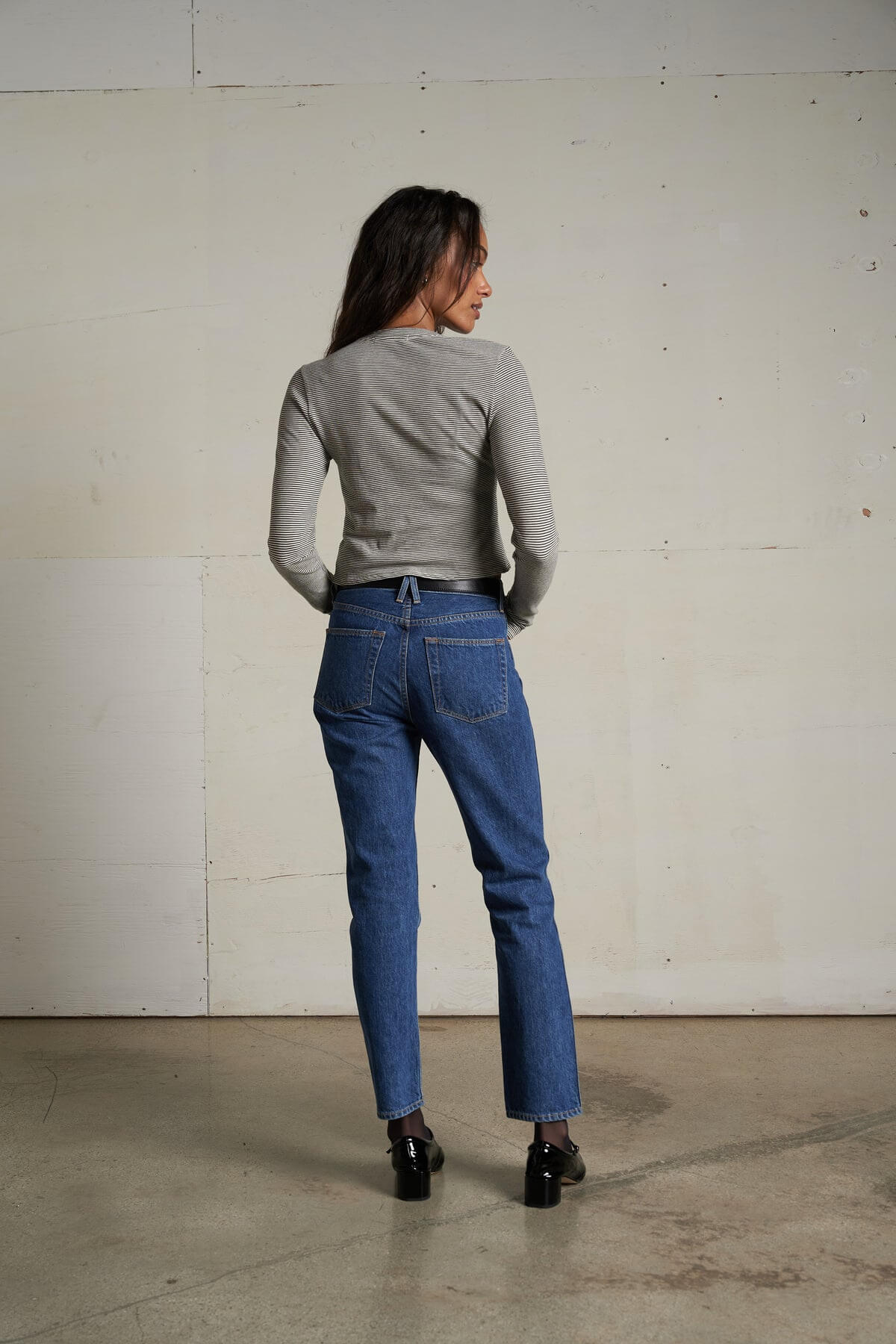 Jamie Stripe Cotton Crew Tee