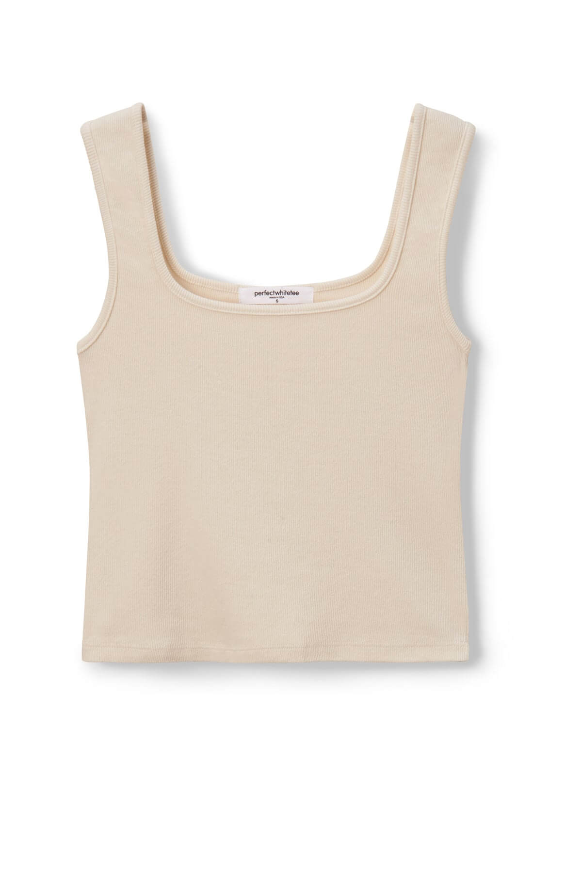 Perfect White Tee Kaitlyn Luxe Tank in sugar