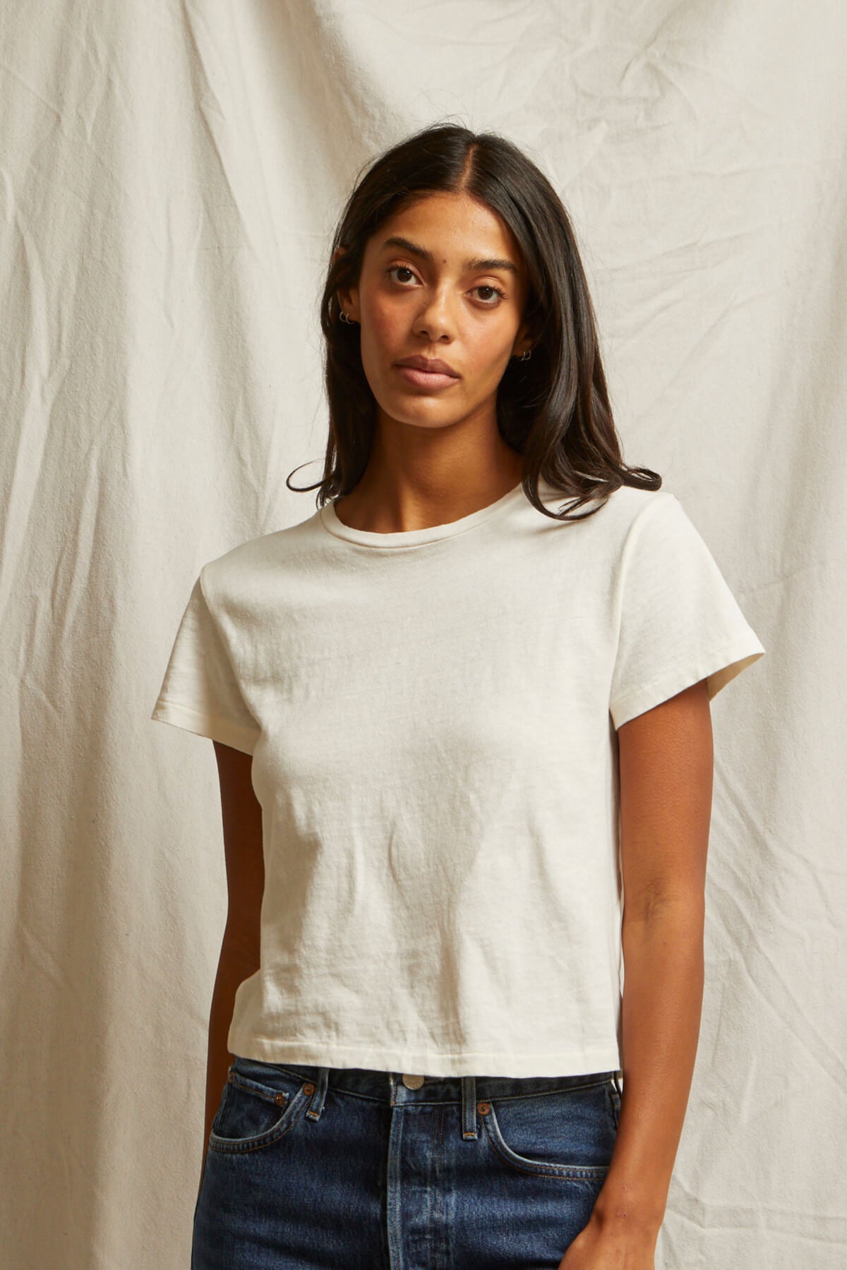 Perfect White Tee lisa tee in bright ivory