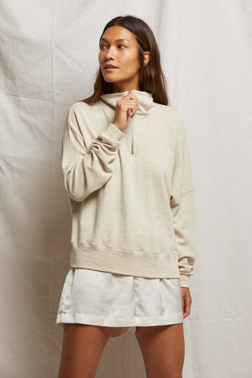 Perfect White Tee Maren sweatshirt in oatmeal