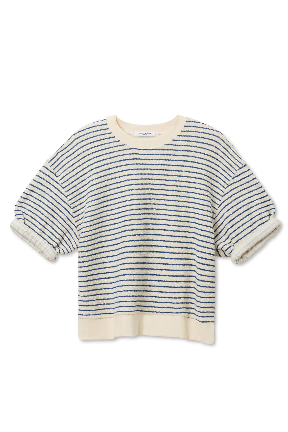 Perfect White Tee Rebecca Stripe Navy