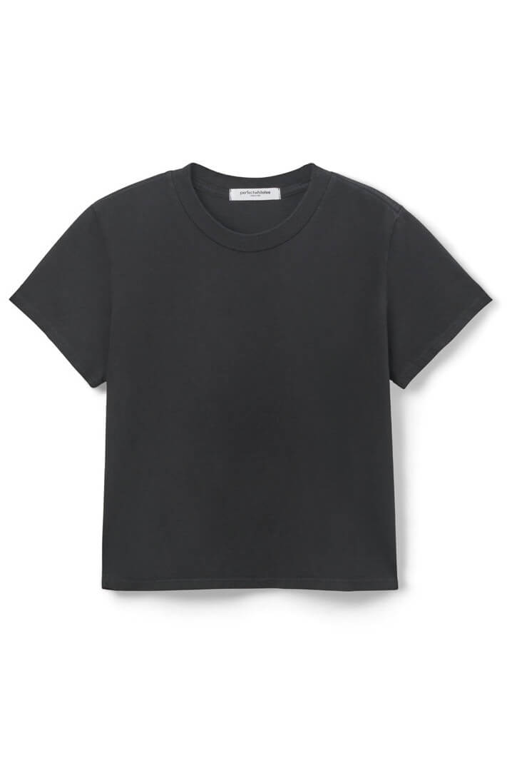 Perfect White Tee Springsteen baby tee in true black